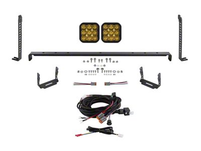 Diode Dynamics SS5 Sport 2-Pod Stealth Grille Light Bar Kit; Yellow Driving (14-24 4Runner, Excluding Limited & Nightshade)