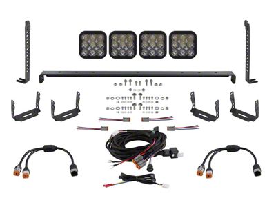 Diode Dynamics SS5 Sport 4-Pod Stealth Grille Light Bar Kit; White Driving (14-24 4Runner, Excluding Limited & Nightshade)