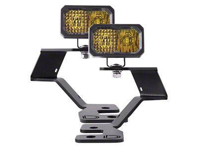 Diode Dynamics Stage Series SS2 Pro Backlit LED Ditch Light Kit; Yellow Combo (21-25 Bronco Sport)
