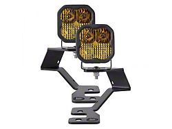 Diode Dynamics Stage Series SS3 Sport Backlit LED Ditch Light Kit; Yellow Combo (21-25 Bronco Sport)