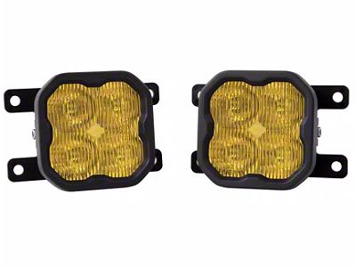 Diode Dynamics SS3 Sport Type AS ABL LED Fog Light Kit; Yellow SAE Fog (21-25 Bronco w/ Plastic Front Bumper)