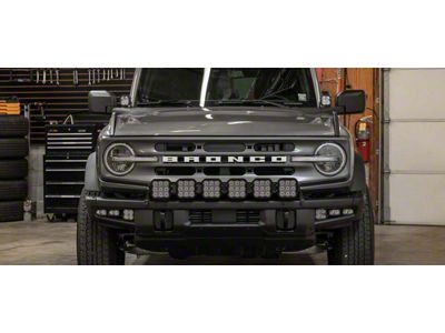 Diode Dynamics SS5 Pro 6-Pod CrossLink Grille Light Bar Kit; White Combo (21-25 Bronco w/ Modular Front Bumper)