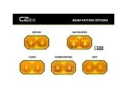 Diode Dynamics Stage Series C2 2.0 LED Pod Light Lens; Yellow Combo/Driving