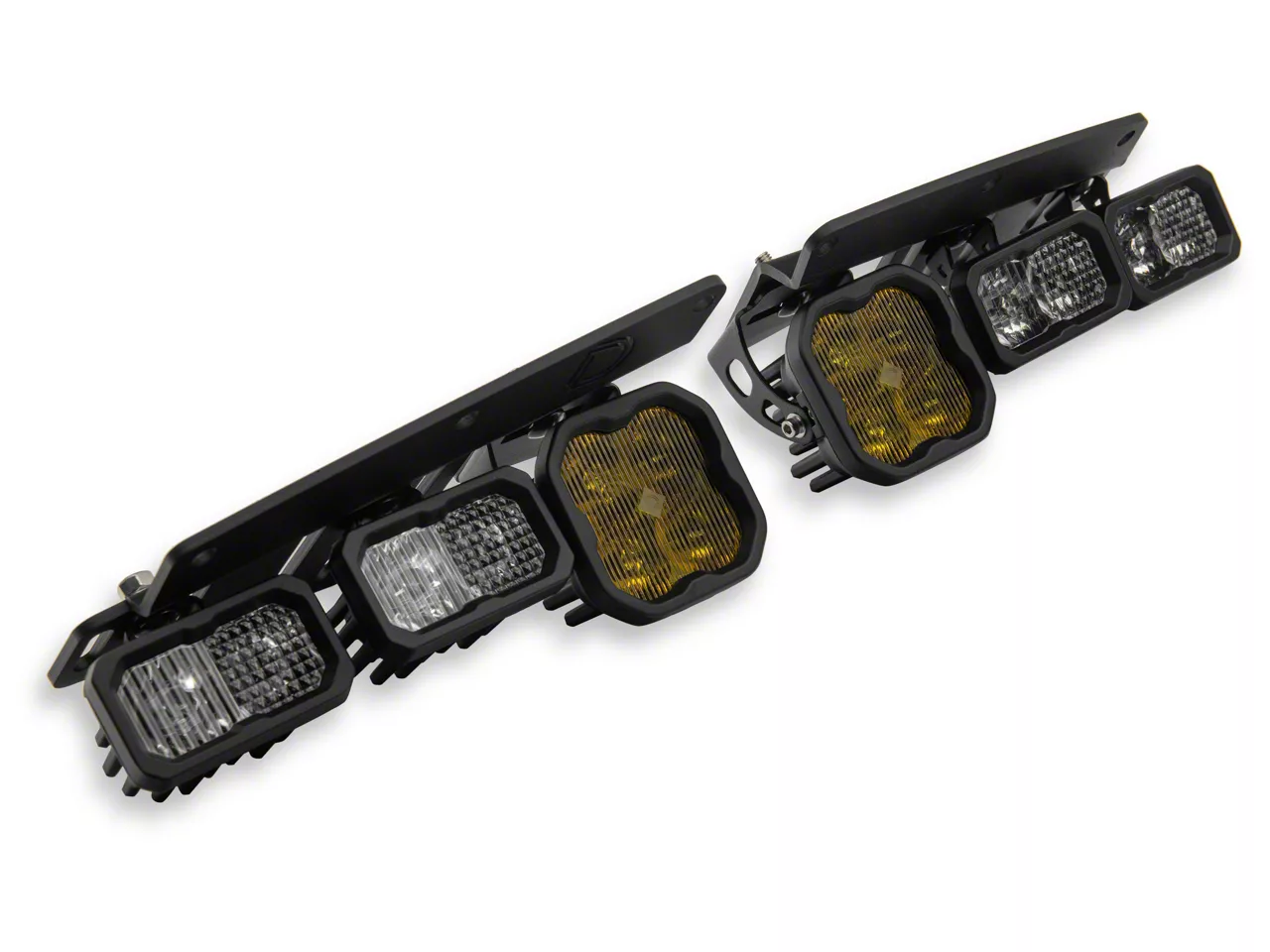 Diode Dynamics Bronco Stage Series Pro Fog Light Pocket Kit; Yellow DD7181 (2124 Bronco w