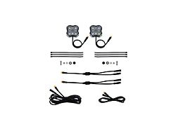 Diode Dynamics Stage Series Single-Color LED Rock Light; White Diffused M8; 2-Pack (Universal; Some Adaptation May Be Required)