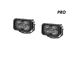 Diode Dynamics Stage Series C2 2.0 Pro Standard LED Pod Lights with Amber Backlight; White Spot (Universal; Some Adaptation May Be Required)