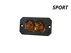 Diode Dynamics Stage Series C2 2.0 Sport Flush Mount LED Pod Light with Amber Backlight; Yellow Combo/Driving (Universal; Some Adaptation May Be Required)