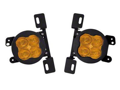 Diode Dynamics SS3 Max Type MR ABL LED Fog Light Kit; Yellow SAE Fog (20-25 Jeep Gladiator JT Launch Edition & Rubicon w/ Steel Front Bumper)