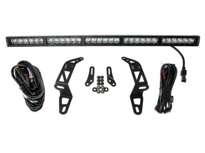 Diode Dynamics SS30 30-Inch Bumper Mount Single LED Light Bar Kit; White Driving (20-25 Jeep Gladiator JT)