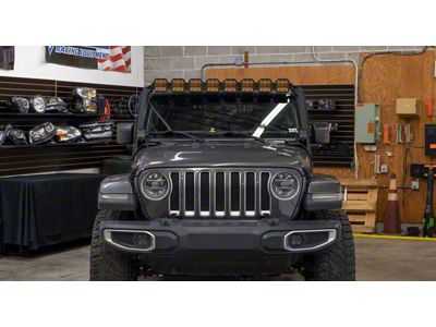 Diode Dynamics SS5 Sport CrossLink Windshield Light Bar Kit; Yellow Combo (20-25 Jeep Gladiator JT, Excluding Mojave)