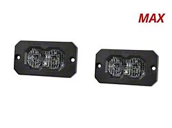 Diode Dynamics Stage Series C2 2.0 Max Flush Mount LED Pod Lights with Red Backlight; White Flood (Universal; Some Adaptation May Be Required)