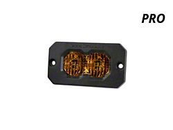 Diode Dynamics Stage Series C2 2.0 Pro Flush Mount LED Pod Light with Amber Backlight; Yellow Flood (Universal; Some Adaptation May Be Required)