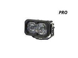Diode Dynamics Stage Series C2 2.0 Pro Standard LED Pod Light with Amber Backlight; White Spot (Universal; Some Adaptation May Be Required)