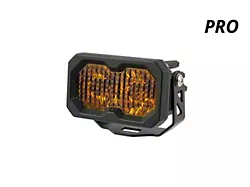 Diode Dynamics Stage Series C2 2.0 Pro Standard LED Pod Light with Amber Backlight; Yellow Spot (Universal; Some Adaptation May Be Required)