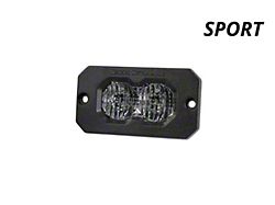 Diode Dynamics Stage Series C2 2.0 Sport Flush Mount LED Pod Light with Red Backlight; White Combo/Driving (Universal; Some Adaptation May Be Required)