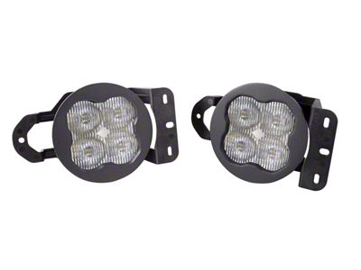 Diode Dynamics SS3 Max Type MS ABL LED Fog Light Kit; White SAE Fog (18-25 Jeep Wrangler JL Sport)