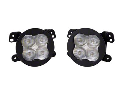 Diode Dynamics SS3 Pro Type MS ABL LED Fog Light Kit; White SAE Fog (18-25 Jeep Wrangler JL Sport)