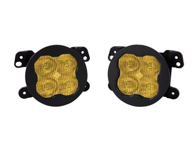 Diode Dynamics SS3 Pro Type MS ABL LED Fog Light Kit; Yellow SAE Fog (18-25 Jeep Wrangler JL Sport)