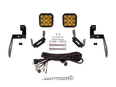 Diode Dynamics SS5 Pro Bumper LED Pod Light Kit; Yellow Driving (07-18 Jeep Wrangler JK)