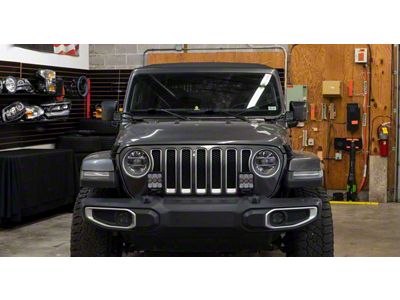 Diode Dynamics SS5 Sport CrossLink Bumper Light Bar Kit; White Combo (18-25 Jeep Wrangler JL)
