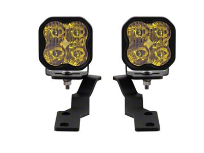 Diode Dynamics Stage Series SS3 Pro LED Ditch Light Kit; Yellow Driving (16-23 Tacoma)