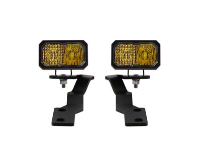 Diode Dynamics Stage Series SSC2 Pro LED Ditch Light Kit; Yellow Combo (16-23 Tacoma)