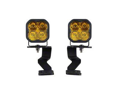 Diode Dynamics Stage Series SS3 Pro LED Ditch Light Kit; Yellow Combo (22-25 Tundra)