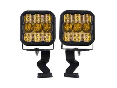 Diode Dynamics Stage Series SS5 Sport LED Ditch Light Kit; Yellow Combo (22-25 Tundra)