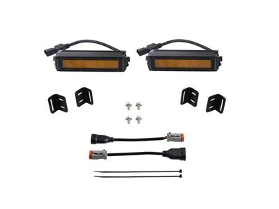 Diode Dynamics SS6 LED Fog Light Kit; Amber Wide (22-25 Tundra)