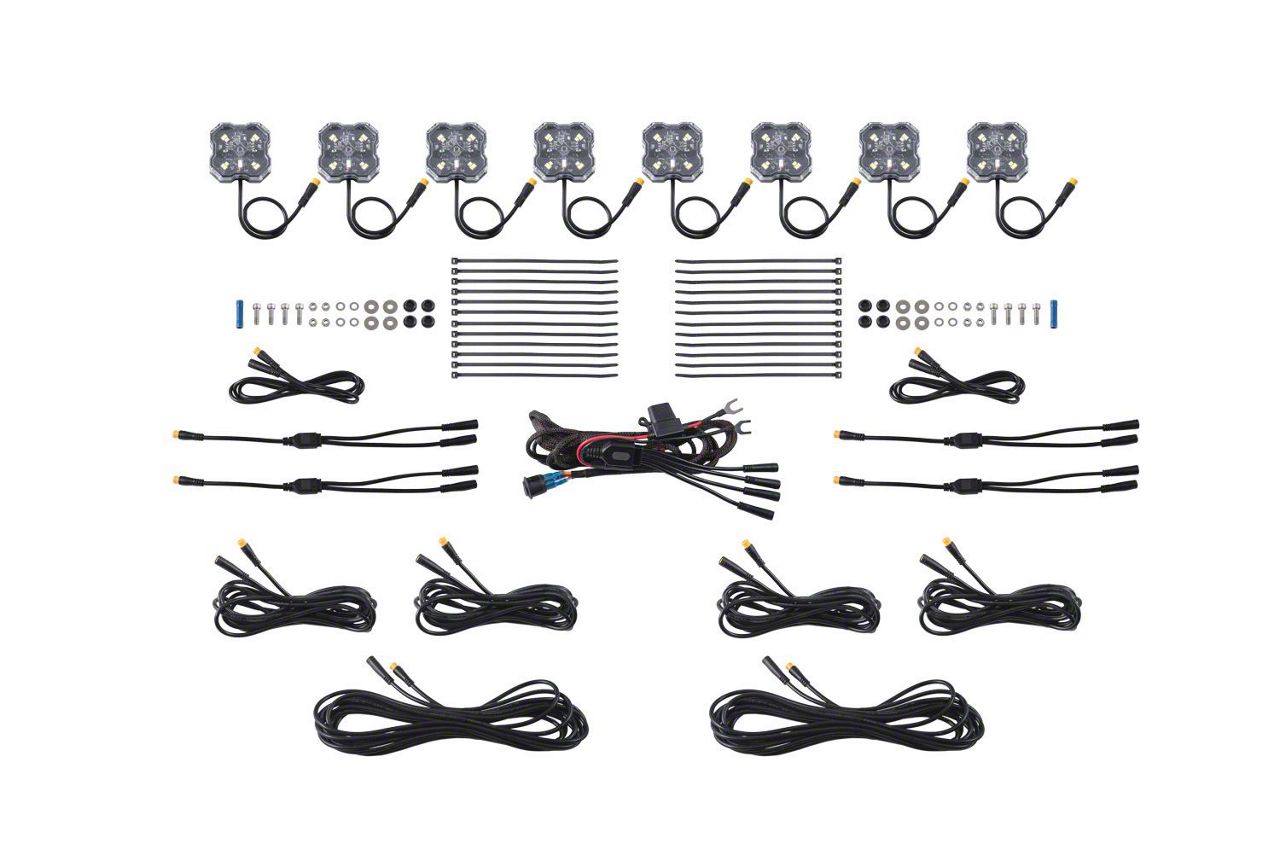 Diode Dynamics Tundra Stage Series Single-Color LED Rock Light; White ...