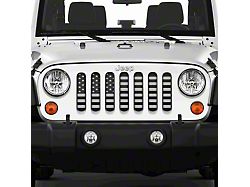 Grille Insert; American Black and White (07-18 Jeep Wrangler JK)