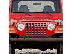 Grille Insert; American Tactical Back the Red (97-06 Jeep Wrangler TJ)