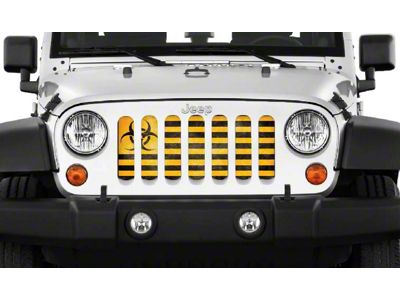 Grille Insert; BioHazard (07-18 Jeep Wrangler JK)