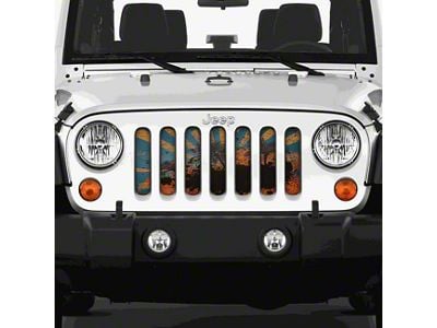 Grille Insert; Cali (07-18 Jeep Wrangler JK)
