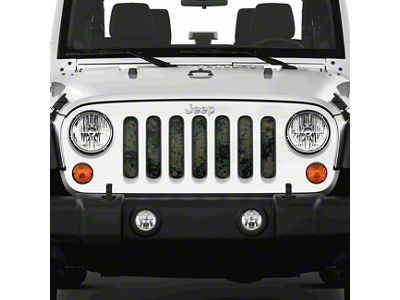 Grille Insert; Green Digi Camo (07-18 Jeep Wrangler JK)