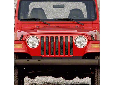 Grille Insert; Green Digi Camo (97-06 Jeep Wrangler TJ)