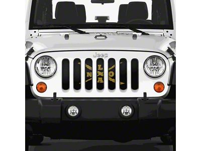 Grille Insert; New Orleans (07-18 Jeep Wrangler JK)