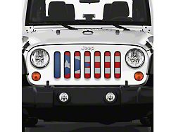 Grille Insert; Puerto Rico Flag (07-18 Jeep Wrangler JK)