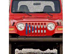 Grille Insert; Puerto Rico Flag (97-06 Jeep Wrangler TJ)