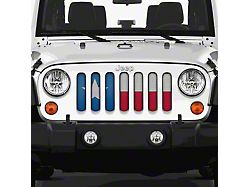 Grille Insert; Texas State Flag (07-18 Jeep Wrangler JK)