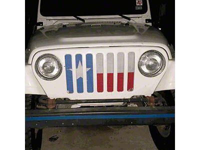 Grille Insert; Texas State Flag (97-06 Jeep Wrangler TJ)