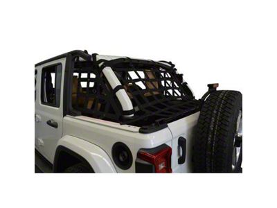 Dirty Dog 4x4 3-Piece Rear Netting Kit (18-25 Jeep Wrangler JL 4-Door)