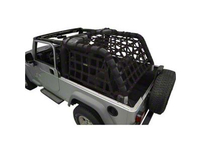 Dirty Dog 4x4 3-Piece Rear Netting Kit (04-06 Jeep Wrangler TJ Unlimited)
