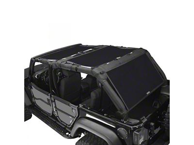 Dirty Dog 4x4 Front, Rear Seat and Cargo Sun Screen (07-18 Jeep Wrangler JK 4-Door)