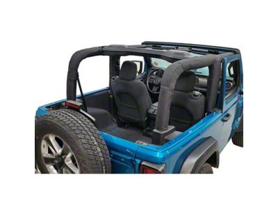 Dirty Dog 4x4 Soft Top Roll Bar Cover; Black (18-23 Jeep Wrangler JL 2-Door)