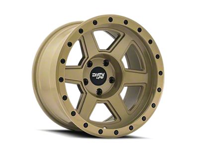 Dirty Life Compound Desert Sand 6-Lug Wheel; 17x9; -12mm Offset (05-15 Tacoma)