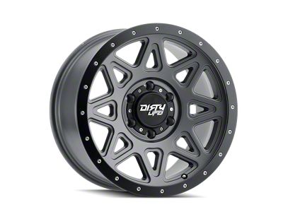 Dirty Life Theory Satin Gunmetal 6-Lug Wheel; 17x9; -12mm Offset (05-15 Tacoma)