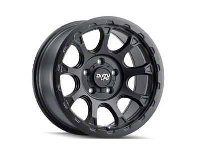 Dirty Life Drifter Matte Black 6-Lug Wheel; 17x8.5; -6mm Offset (24-25 Tacoma)