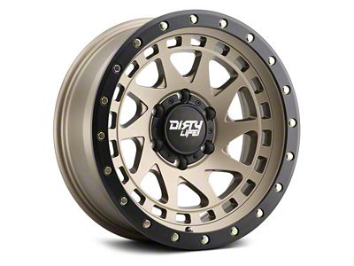 Dirty Life Enigma Pro Satin Gold 6-Lug Wheel; 17x9; -38mm Offset (24-25 Tacoma)