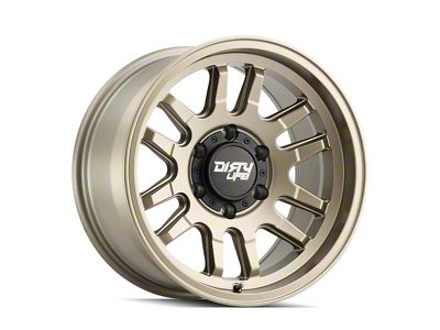 Dirty Life Canyon Satin Gold 6-Lug Wheel; 17x9; 0mm Offset (22-25 Bronco Raptor)
